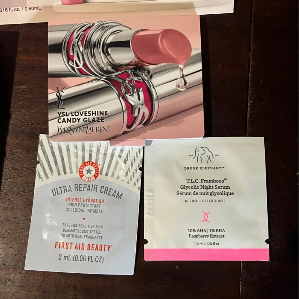 Lot of Skincare & Makeup Samples Sephora YSL Hourglass with Bag